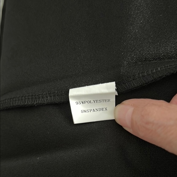 NWOT Elegant Black Dress with Blue Accents 50’s Style size L - Picture 3 of 12